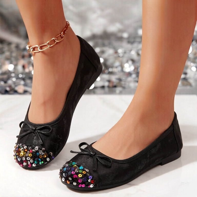 black sequin dress shoes 10 Shoe Styles to Wear With a Sequin Dress