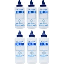 Nanoskin Squeeze Bottle with Twist Top Dispensing Cap Combo Pack - 12 Oz. & 16 Oz. (3 Each, Total 6 Count) For Automotive Detailing, Household Cleaning, Car Care, Wax & Polish, Liquid Storage & More