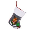 thumbnail image 2 of Kumdkd Handmade Linen Christmas Stocking - 12in Rustic Holiday Gift Bag with Snowflake Embroidery for Fireplace, Tree & Farmhouse Decor, 2 of 6