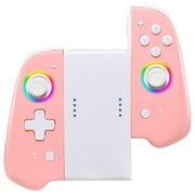 YUOY Switch Controller,for Switch joy-con,Joypad Controller for Nintendo Switch/Oled/Lite with Dual Vibration / Motion control / Wake-Up (Pink)