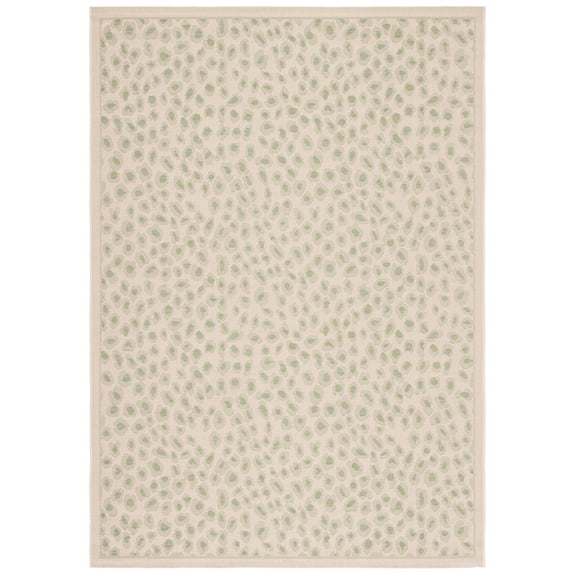 Safavieh Courtyard Camille Spotted Indoor/Outdoor Area Rug, Beige/Green, 4' x 5'7"