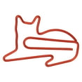 thumbnail image 2 of 100PCS Paper Clips Cute Appearance Slip Resistant Rust Proof Plating Process Colorfast Portable Lightweight for School Cat Shape, 2 of 12