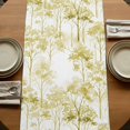 thumbnail image 5 of Table Runners 70 Inches Long Dress Scarves, Watercolor Forest Green Farmhouse Coffee/Dining/Kitchen Table Decor, Holiday Table Runner, Abstract Art Modern Trees 13x70 Inch, 5 of 9
