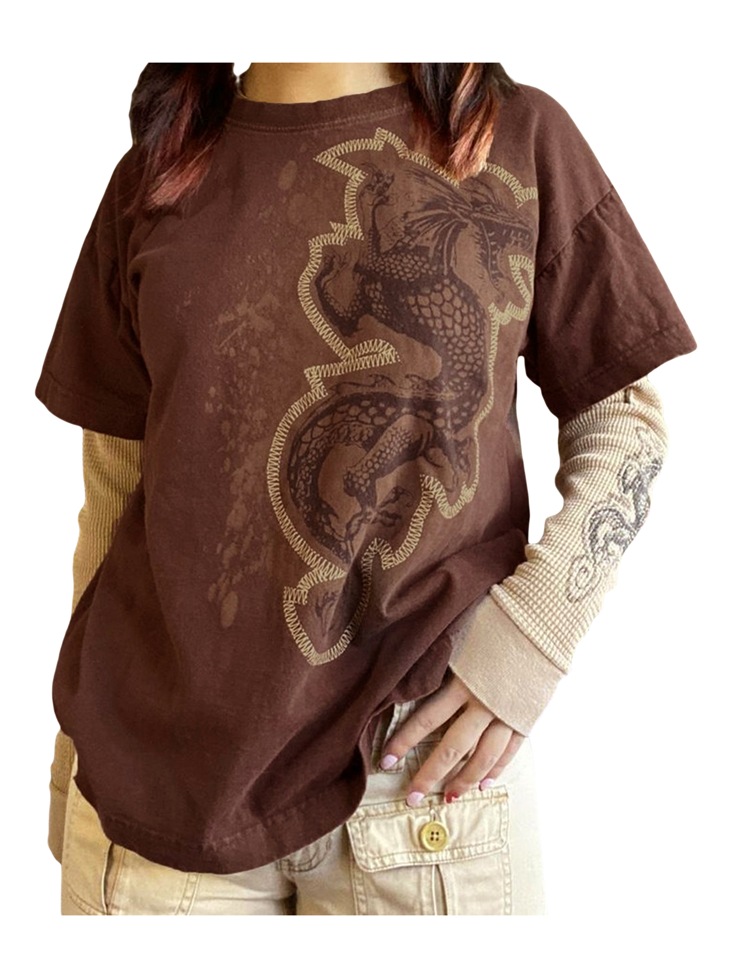 Vera Natura Vintage Mall Goth Aesthetics Pullovers India | Ubuy
