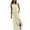 Beige, variant on fartey Summer Tank Dresses for Women Solid Color Sleeveless Crewneck Maxi Dress with Pockets Tunic Pleated Side Split Hem Sundress
