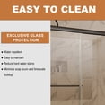 thumbnail image 4 of Traditional Sliding Shower Door, 50-54 in. x 72 in., Matte Black Frame with Clear Glass - Durable Design for Standard Enclosures, Easy Installation, 4 of 9