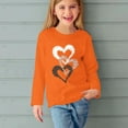 thumbnail image 5 of MeetoTime Hauts à Manches Longues pour Filles Col Rond Imprimé Saint-Valentin Tunique Habillée Chandail sous-Vêtement pour Enfants, 5 of 5