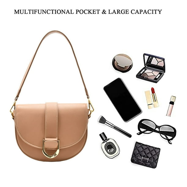 Hibalala New fashion texture portable saddle bag shoulder