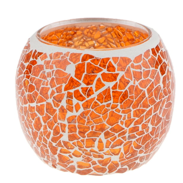 Candelabro votivo de mosaico con cuenco para velas de té, candelabro n. degree 9