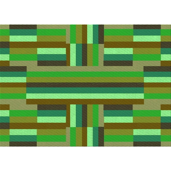 Ahgly Company Machine Washable Indoor Rectangle Transitional Antique Bronze Green Area Rugs, 4' x 6'