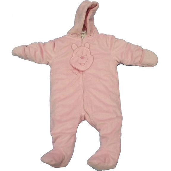 Disney Pooh Baby-Girls Infant MIcrofleece Bunting Size 24Mos Pink