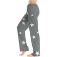thumbnail image 4 of Fewfanhot Pants for Women Casual Lounge Pants Bow Printed Pajama Bottoms with Pockets Drawstring, 4 of 6