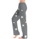 thumbnail image 4 of TaTaai Women's Fashion star Printed Pants, Elastic High Waist, Drawstring Design, Full Length, Pockets, Casual Yoga Sport Daily Wear Gift, 4 of 6