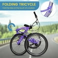 thumbnail image 3 of Lilypelle Folding Tricycle for Adult , 20/24/26in Wheel 7-Speed Unisex Three Wheel Cruiser Bike,Unisex, 3 of 8