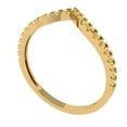 thumbnail image 2 of 0.1725 ctw Wedding Band for Women - 18K Yellow Gold Natural Citrine Stackable Eternity Ring, 2 of 6