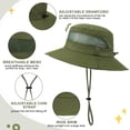 thumbnail image 3 of Zando 2 Pcs Kids Sun Hats Outdoor Wide Brim Fishing Hat for Kids Sun Protection Kids Bucket Hat for Camping Hiking, 3 of 7