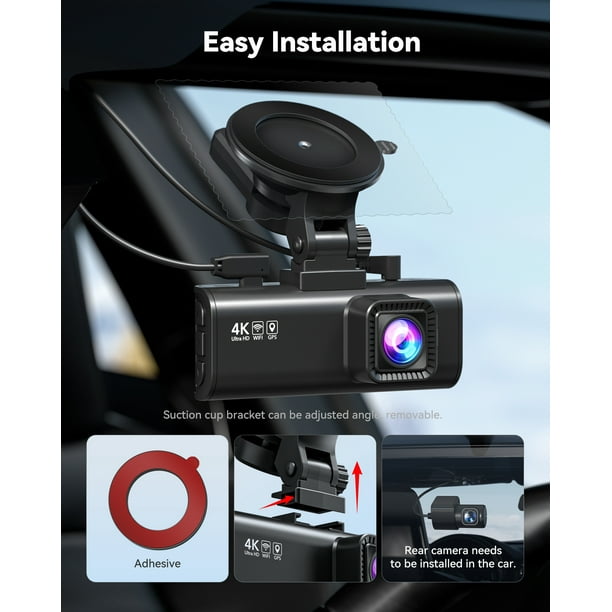 REDTIGER F7NP Dash Cam Front and Rear, 4K Full HD Car Camera with REDTIGER F7NP Dash Cam Front and Rear, 4K Full HD Car Camera with