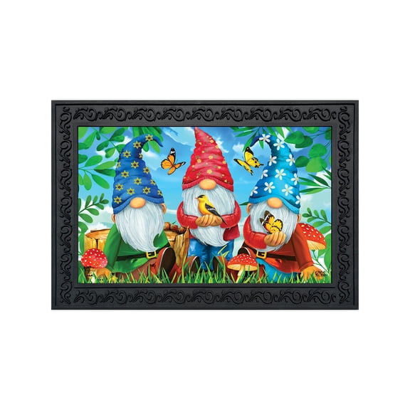Briarwood Lane Doormat 30x18 Indoor Outdoor Gnome Sweet Gnome Spring For Spring Doormat