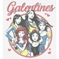 thumbnail image 2 of Women's Disney Princesses Realistic Galentine's Day Graphic Tee White Large, 2 of 5