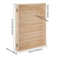 thumbnail image 2 of Wall-mountable Wooden Display Cabinet, Model Cars Display Case, Display Case for Minifigures Action Figures 67.4*50*9cm, 2 of 11