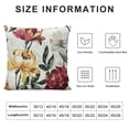 thumbnail image 5 of Orinice  Rose Throw Pillow Case,Watercolor Floral Pattern with Roses Satin Cushion Cover Square Standard Home/Sofa Decorative for Men/Women  Red, White, 5 of 5