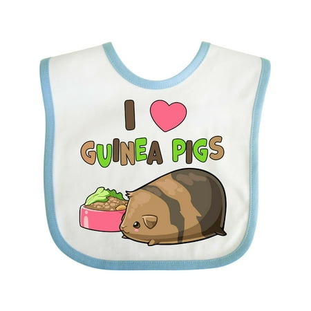 

Inktastic I Love Guinea Pigs Gift Baby Boy or Baby Girl Bib