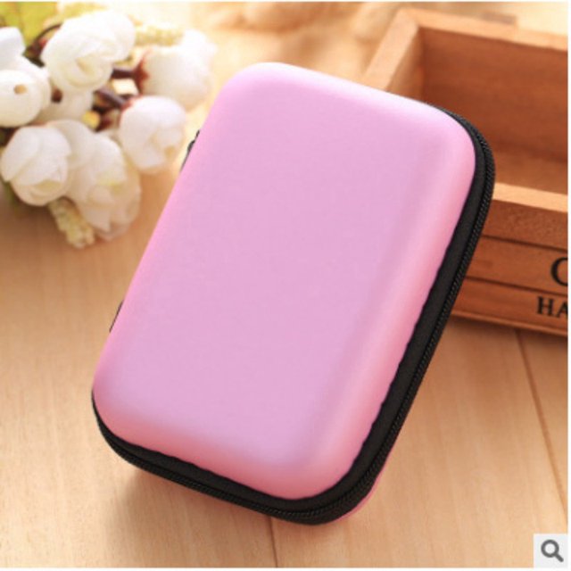 Estuche contenedor moneda auriculares caja de almacenamiento protectora bolsa de almacenamiento de viaje para auriculares cargador de Cable