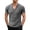 hgg186-Gray, variant on Men's Linen T-Shirts Short Sleeve V Neck Raw Edge Shirts Summer Tops 2026 Loose Beach Vacation Streetwear Tee Tops