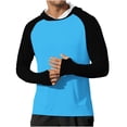 thumbnail image 1 of Abomasnow Men's UPF 50+ Sun Protection Hoodie Shirt Long Sleeve UV Fishing Outdoor Hiking Rash Guard, 1 of 5