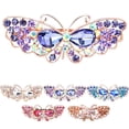 thumbnail image 2 of Barrette Papillon en Strass Mode Barrette Française, 2 of 10