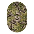 thumbnail image 2 of Unique Loom Outdoor Botanical Collection Area Rug - Andromeda (5' 3" x 8' Oval Green/Ivory), 2 of 9