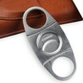 thumbnail image 5 of Portable Cigar Case Two Pack Additional Cigar Cutter Gift Box Travel Humidor Kit Use. (Black), 5 of 5