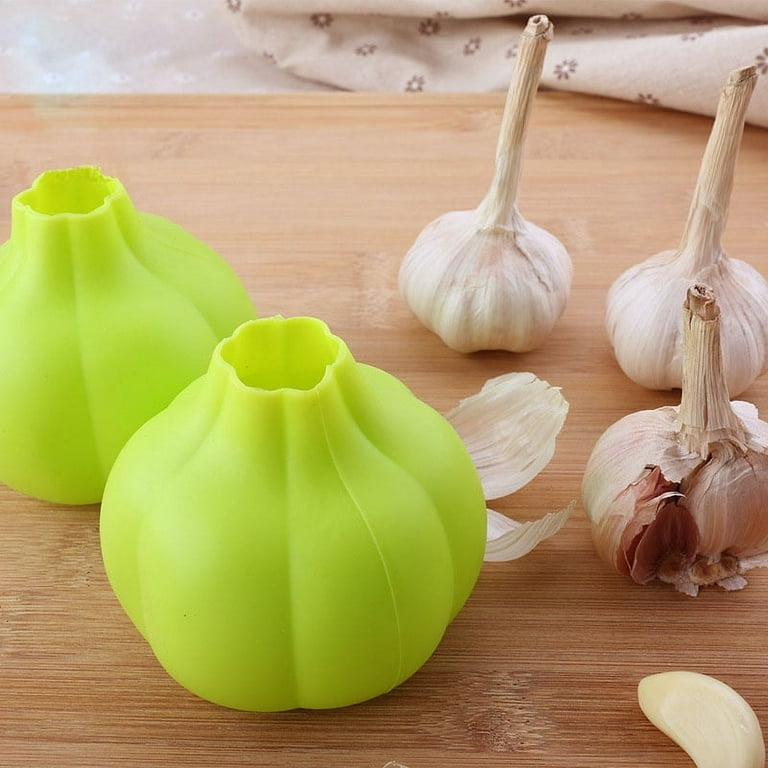 HXAZGSJA Silicone Onion Peeler Chopper Garlic Clove Peeling Pressing Tool  for Kitchen 