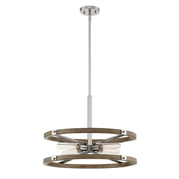 Designers Fountain Hanston Polished Nickel 4 Light Pendant, D206M-22P-PN