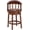 Brown-26IN, variant on AULIFE Bar Stools Mid-Back Modern Swivel Barstools,Kitchen Counter Genuine Leather Upholstered Island Barstool with Footrest for Home Kitchen Dining Room