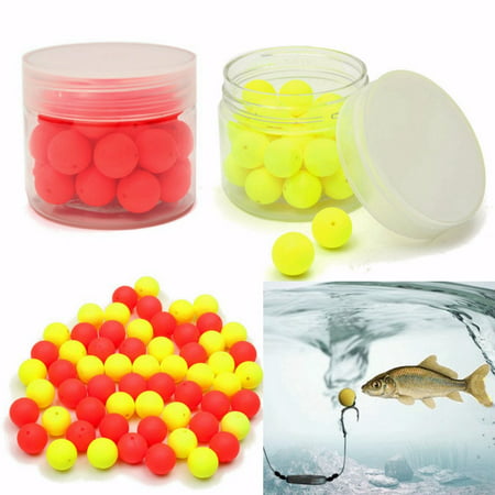 30Pcs/Box Smell Soft Fishing Lure 12mm Soft Boilies Fishing Bait Boilies Floating Smell Ball Beads Feeder Artificial Carp Baits