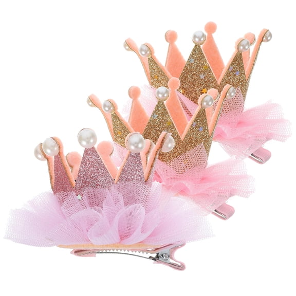 OFFIGAM 3 Pcs Mini Hair Clips for Girls, Assorted Colors, Cute Headwear Accessories for Kids