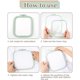 thumbnail image 5 of Aro de bordado cuadrado Aro de punto de cruz de plástico para bordado y punto de cruz, 5 of 8