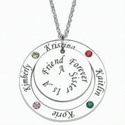 Personalized Planet Birthstone Sterling Silver