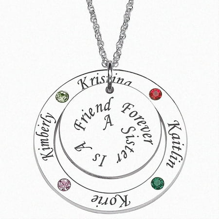 Personalized Planet Birthstone Sterling Silver