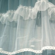 Yhmxh Large Bed Canopy - Luxurious Princess Bed Curtain Net for Girls & Adults, Canopy Bed Curtains Round Lace Dome Cover for Girls Boys Adults, Bedroom Decoration Bed Canopy(Blue)