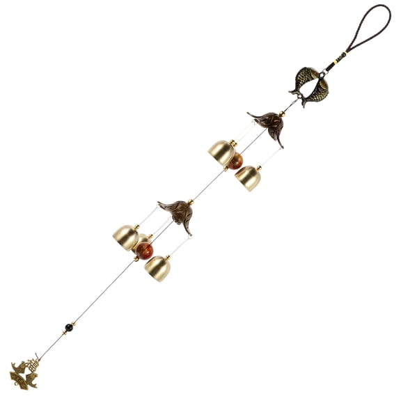 Luxshiny Chinese Style Hanging Wind Chime Bell Decor for Garden Yard Door Indoor Outdoor Use