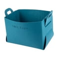 thumbnail image 4 of Cesta de almacenamiento de tela de fieltro plegable con asa, estante organizador de almacenamiento Rectangular, cesta para niños, juguetes, zapatos de, 4 of 9