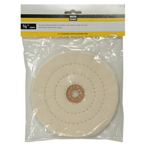 Disston  6 in. Master Mechanic Cushion Sewn Buffing Pad 6 in.