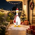 thumbnail image 4 of AZXY Christmas Porch Goose Outfit, 23‑Inch Goose Costume for Porch Goose, Goose Clothes for Cement Plastic Lawn Goose Statue, Goose Clothing Accessory, Christmas Decor for Yard Lawn Patio Garden, 4 of 8
