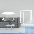 thumbnail image 2 of Mesa Auxiliar Compacta De Acrílico Para Espacios Pequeños. Mesa Auxiliar De Dos Niveles. Mesita De Noche Delgada. Fácil De Armar. Ideal Para Sala De Estar, Baño Y Decoración Del Hogar., 2 of 8