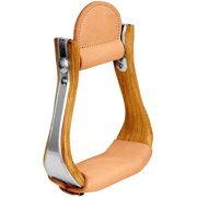Weaver Leather Wood Cutter Stirrups with Leather Tread - 2"