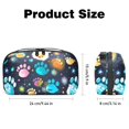 thumbnail image 5 of Dog Paw Print Travel Organizer, Electronic Organizer Travel Case, Cord and Cable Organizer, Power Cord Organizer Travel - Oxford Fabric Waterproof Digital Gadget Bag, 5.9x9.44x3.14 in, 5 of 6