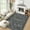 Black, variant on Washable Area Rugs 6×9 Oriental Distressed Carpet with Non-Slip Backing, Traditional Floral Area Rug, Soft Vintage Printed Home Decor for Living Room, Bed Room, Camel Tone