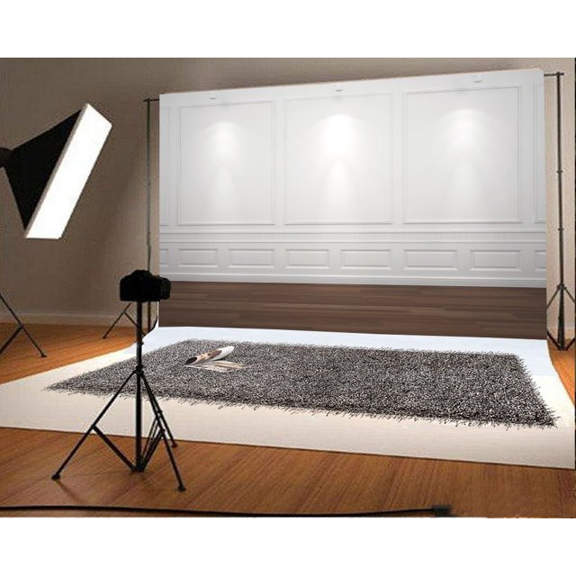 ABPHQTO 150x220cm Interior Telón de fondo Pared blanca Luces de escenario Rústico Piso de madera sombrío Fondo de fotografía Niños Niños Adultos Accesorios de estudio fotográfico